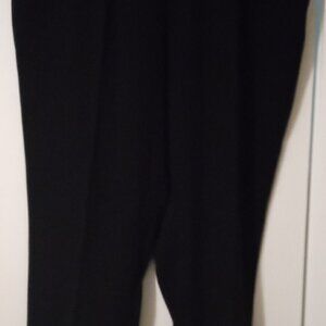 Gibson Latimer women slacks XL black elastic drawsting waist whimsicalgoth